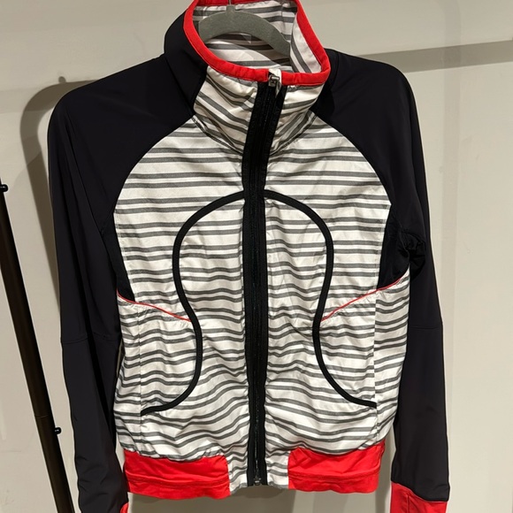 lululemon athletica Jackets & Blazers - lululemon black/ white/ red jacket